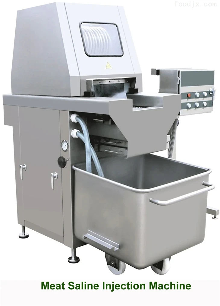 Meat pickle injector machine